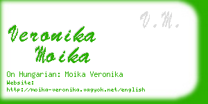 veronika moika business card